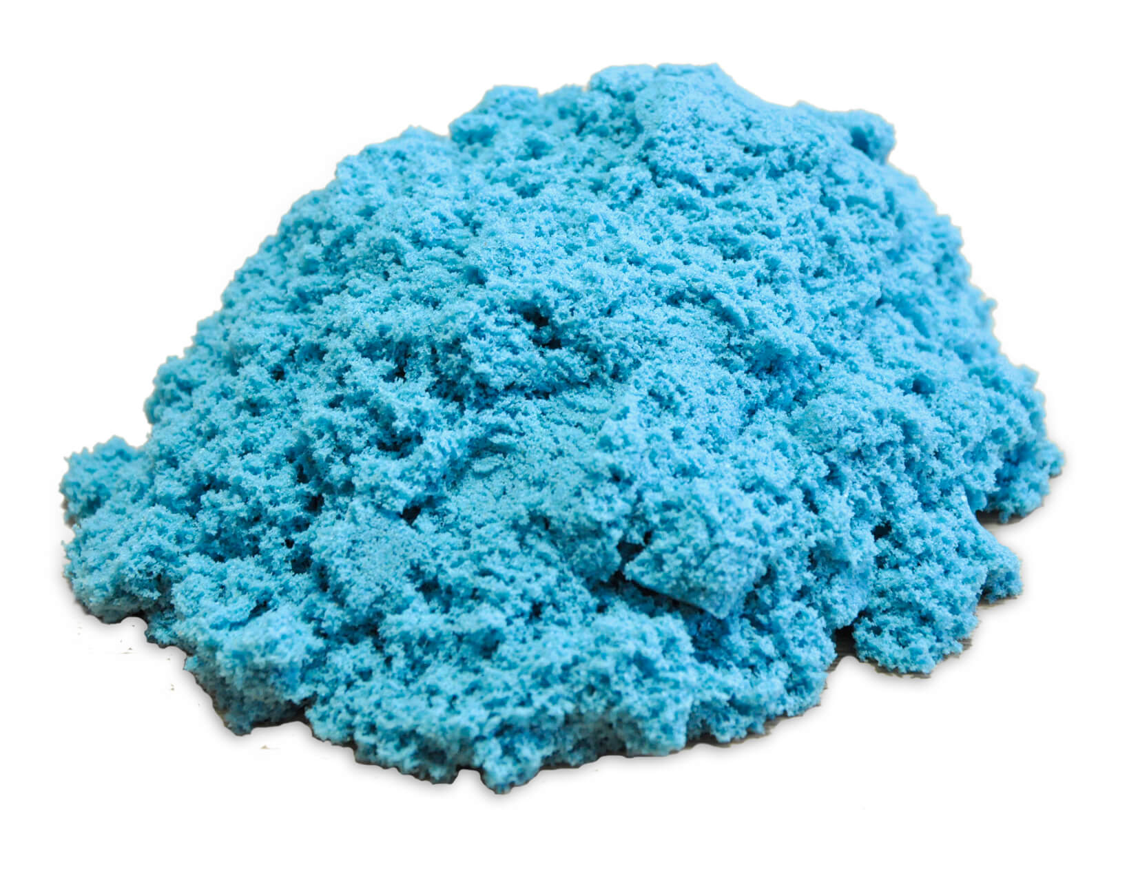 Песок космический - голубой 1 кг, песочница и формочки  